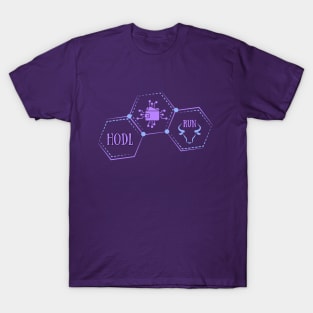 Crypto Trio: HODL, Wallet, Bull Run Design T-Shirt